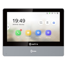 SAFIRE SF-VIDISP02-7WIP Monitor para videoportero Safire - Pantalla IPS de 7&quot; - Audio bidireccional - TCP/IP, WiFi, SIP - R