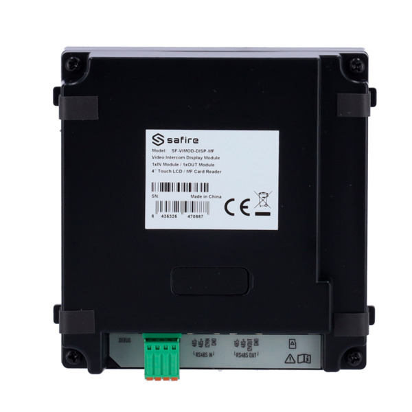 SAFIRE SF-VIMOD-DISP-MF Módulo de extensión - Pantalla táctil IPS 4&quot; | Teclado y directorio - Apertura con tarjeta MF y PIN (5)