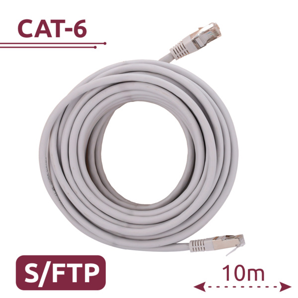 SAFIRE SFTP6A-H-10W Cable SFTP - Ethernet - Conectores RJ45 - Categoría 6A - 10 m - Color blanco
