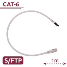 SAFIRE SFTP6A-H-1W Cable SFTP - Ethernet - Conectores RJ45 - Categoría 6A - 1 m - Color blanco