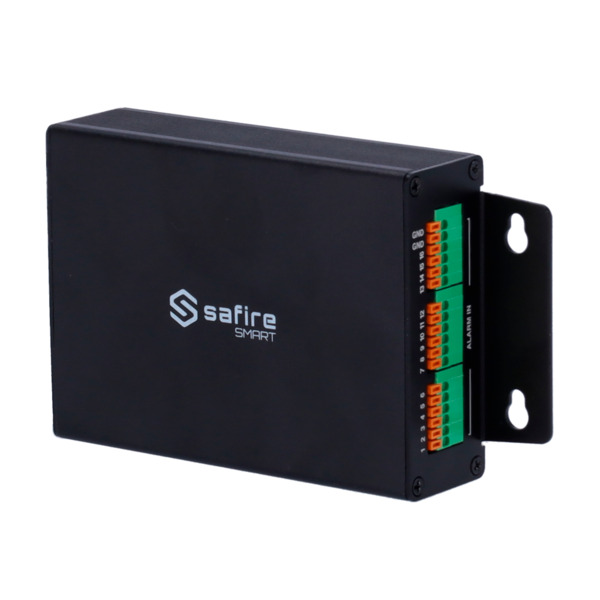 SAFIRE SMART SF-ALARM1606-USB Safire Smart - Caja de entradas y salidas de alarma - 16 Entradas de alarma - 6 Salidas de relé -