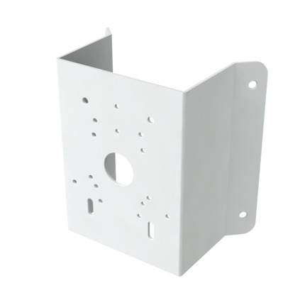 Comprar SAFIRE SMART SF-CORNERBRACKET-0601 Soporte de esquina Safire Smart - Para cámaras bullet o domo - Fabricado en acero laminado SPCC - Color blanco - Pasador de cables