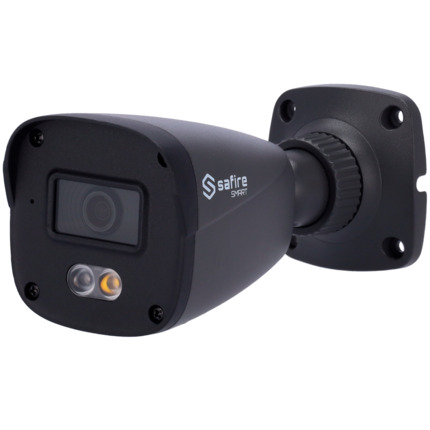 Comprar SAFIRE SMART SF-IPB070A-4B1-DL-GREY Safire Smart - Cámara Bullet IP gama B1 - Resolución 4 Megapíxel (2566x1440) - Lente 2.8 mm | Detección de movimiento avanzada - Luz dual: IR + Blanco alcance 20 m | Micrófono - Impermeabilidad IP67 | PoE (IEEE