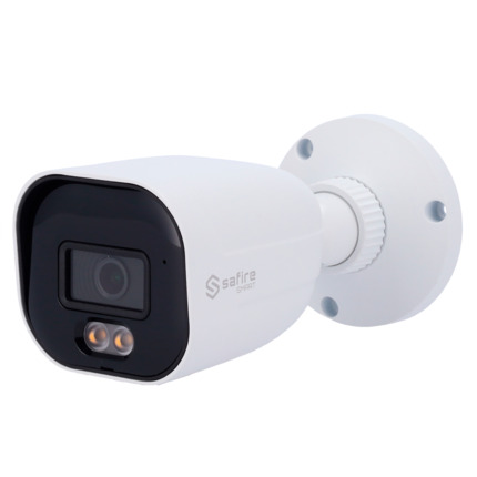 Comprar SAFIRE SMART SF-IPB080A-4E1-NIGHT Safire Smart cámara Bullet IP gama E1 con AI-ISP - Sensor 1/2.9" gran apertura F1.0 Night Color X - Resolución 4 Megapíxel (2688x1520) | MicroSD - Lente 2.8 mm | Micrófono integrado | LED 30m - AI: Clasifica