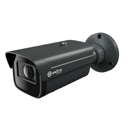 Comprar SAFIRE SMART SF-IPB380A-4E1-GREY Safire Smart - Cámara Bullet IP gama E1 Inteligencia Artificial - Resolución 4 Megapíxel (2566x1440) - Lente 2.8 mm | MIC y Audio IN | IR 50m - AI: Clasificación de humano y vehículo - Impermeabilidad IP67 | PoE (