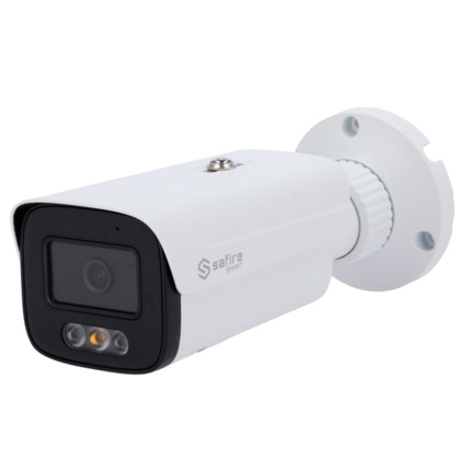 Comprar SAFIRE SMART SF-IPB380A-8E1-DL Safire Smart - Cámara Bullet IP gama E1 Inteligencia Artificial - Resolución 8 Megapixel (3840x2160) - Lente 2.8 mm | Audio IN | IR y Luz Blanca 50m - AI: Clasificación de humano y vehículo - Impermeabilidad IP67 |