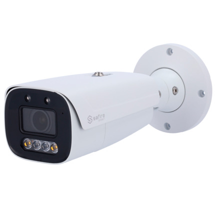 Comprar SAFIRE SMART SF-IPB580ZCA-4I1-SL Safire Smart - Cámara Bullet IP gama I1 con Disuasión activa - Resolución 4 Megapíxel (2566x1440) - Lente 2.8-12 mm | MIC & Speaker | Duallight 40m - AI: Clasificación de humano y vehículo - Impermeabilidad IP