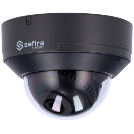 Comprar SAFIRE SMART SF-IPD040A-4E1-GREY Safire Smart - Cámara Domo IP gama E1 Inteligencia Artificial - Resolución 4 Megapíxel (2566x1440) - Lente 2.8 mm | Micrófono integrado | IR 30m - AI: Clasificación de humano y vehículo - Impermeabilidad IP67 &