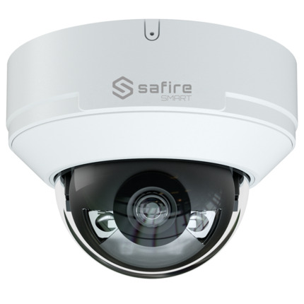 Comprar SAFIRE SMART SF-IPD040A-4E1-NIGHT Safire Smart cámara Domo IP gama E1 con AI-ISP - Sensor 1/2.9" gran apertura F1.0 Night Color X - Resolución 4 Megapíxel (2688x1520) | MicroSD - Lente 2.8 mm | Micrófono integrado | LED 30m - AI: Clasificaci