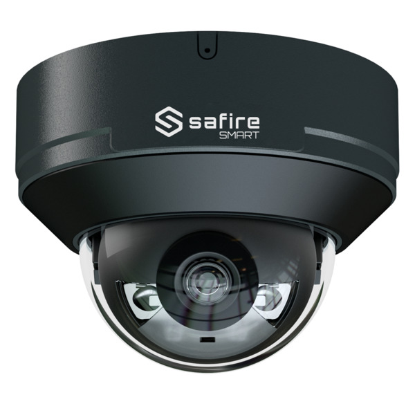 SAFIRE SMART SF-IPD040A-4I1-DL-GREY Safire Smart - Cámara Domo IP gama I1 AI Avanzada y DualLight - Resolución 4 Megapíxel (2688