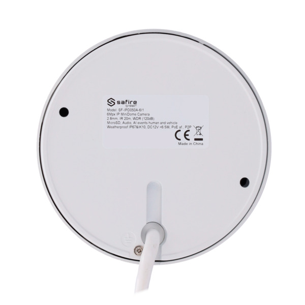 SAFIRE SMART SF-IPD050A-6I1 Safire Smart - Cámara MiniDomo IP gama I1 AI Avanzada - Resolución 6 Megapíxel (3296×1856) - Lente 2 (5)