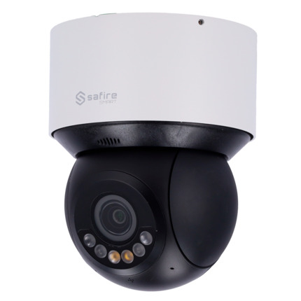 Comprar SAFIRE SMART SF-IPSD3004TA-4SB1-DL Safire Smart - Cámara PTZ IP gama B1 Inteligencia Artificial - Resolución 4 Megapíxel (2560x1440) - Zoom óptico 4x | Luz dual: IR 50m Blanco 30 m - Autotracking, humano y vehículo | Alarmas - Impermeabilidad IP
