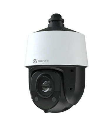 Comprar SAFIRE SMART SF-IPSD4025ITA-4E1 Safire Smart - Cámara PTZ IP gama E1 Inteligencia Artificial - Resolución 4 Megapíxel (2560x1440) - Zoom óptico 25X | IR 160m - Autotracking, humano y vehículo | Alarmas - Impermeabilidad IP66 | PoE+ (IEEE802.3at)