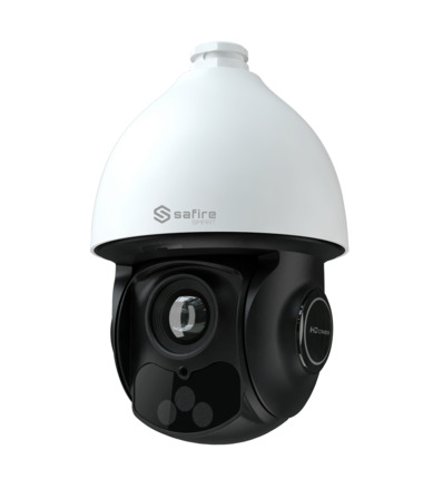 Comprar SAFIRE SMART SF-IPSD5032ITA-8I1 Safire Smart - Cámara PTZ IP gama I1 Inteligencia Artificial  - Resolución 8 Megapíxel (3840x2160) - Zoom óptico 32X | IR 200m - Autotracking, humano y vehículo | Alarmas - Impermeabilidad IP66 | HiPoE (IEEE802.3b