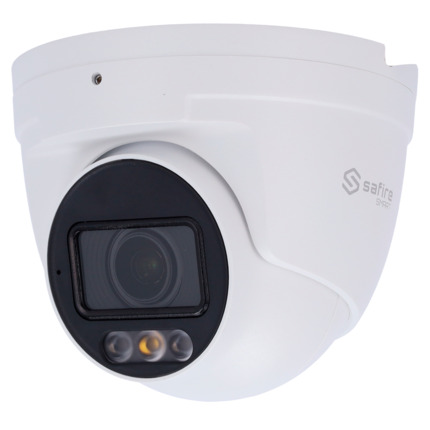 Comprar SAFIRE SMART SF-IPT511ZA-4E1-DL Safire Smart - Cámara Turret IP gama E1 AI - Resolución 4 Megapíxel (2566x1440) - Lente Motorizada 2.8~12mm | IR&amp;Led hasta 50m - AI: Clasificación de humano y vehículo - Impermeabilidad IP67 | PoE (IEEE802.3af)