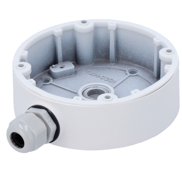 SAFIRE SMART SF-JBOX-0101B Caja de conexiones Safire Smart - Para cámaras domo - Apto para uso exterior IP66 - Instalación en te