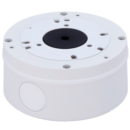 Comprar SAFIRE SMART SF-JBOX-0103 Caja de conexiones Safire Smart - Para cámaras domo - Apto para uso exterior IP65 - Instalación en techo o pared - Diámetro de la base 112 mm - Pasador de cables