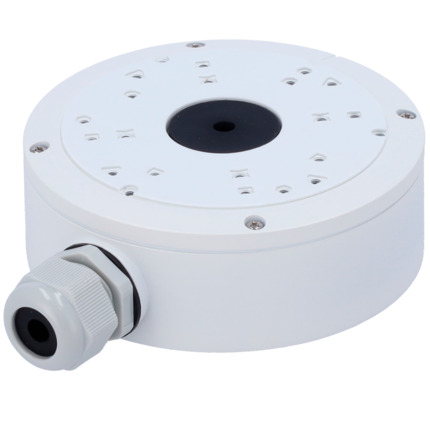 Comprar SAFIRE SMART SF-JBOX-0302 Caja de conexiones Safire Smart - Para cámaras domo - Apto para uso exterior IP66 - Instalación en techo o pared - Diámetro de la base 139.3 mm - Pasador de cables