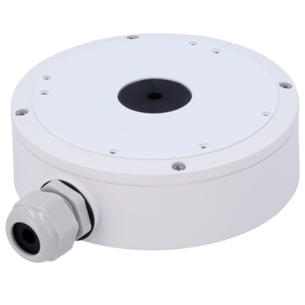 Comprar SAFIRE SMART SF-JBOX-0303 Caja de conexiones Safire Smart - Para cámaras domo - Apto para uso exterior IP66 - Instalación en techo o pared - Diámetro de la base 155.4 mm - Pasador de cables