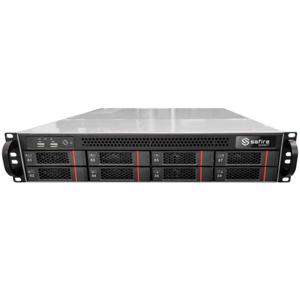 SAFIRE SMART SF-SERVERVMS-1000CH Safire Smart - Servidor con VMS hasta 1000CH - 256 dispositivos - Hasta 64 usuarios - Hasta 8HD