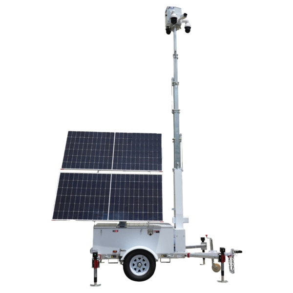 SAFIRE TRAILER-12KWH-600W-9M Trailer de alimentación autónoma para CCTV  - Panel solar de 2x600W - Batería Litio LiFePo 12000Wh (7)