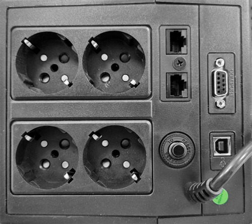 SAFIRE UPS1000VA-4 SAI monofásico line-interactive - Potencia 1000VA/600W - Entrada 220~240 Vac /Salida 230 Vac - 4 salidas SAI/ (3)