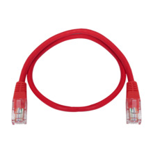 SAFIRE UTP1-03R Cable UTP Safire - Ethernet - Conectores RJ45 - Categoría 5E - 0.3 m - Color rojo