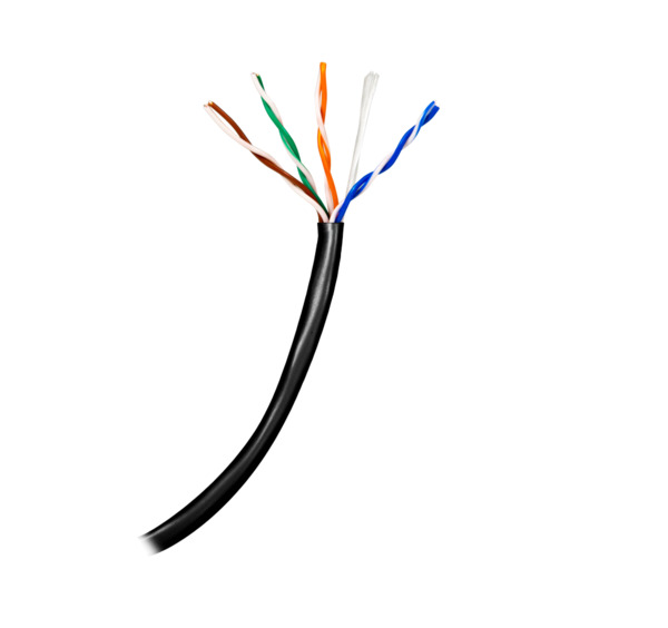 SAFIRE UTP5E-100-OUTDOOR-BC Cable UTP - Categoría 5E - Rollo de 100 metros - Conductor OFC, pureza 99.9% cobre - Diámetro 5.5 mm