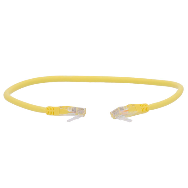 SAFIRE UTP6-H-05Y Cable UTP - Ethernet - Conectores RJ45 - Categoría 6 - 0,5 m - Color amarillo (3)