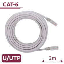 SAFIRE UTP6-H-2W Cable UTP - Ethernet - Conectores RJ45 - Categoría 6 - 2 m - Color Blanco