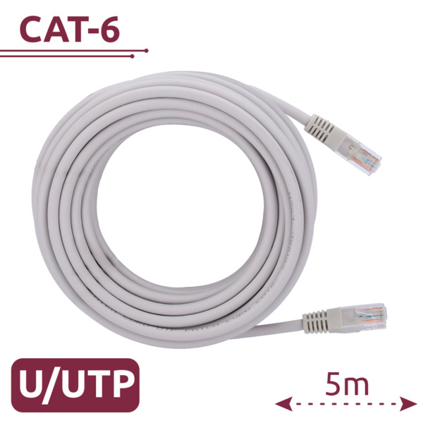 SAFIRE UTP6-H-5W Cable UTP - Ethernet - Conectores RJ45 - Categoría 6 - 5 m - Color blanco
