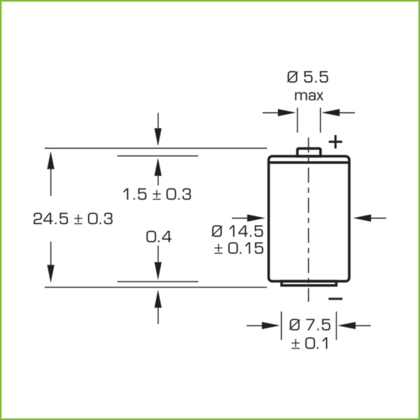 SAFT LS14250 Pila Litio SAFT 1/2 AA 3.6V 1.2AH PCL7409B (2)