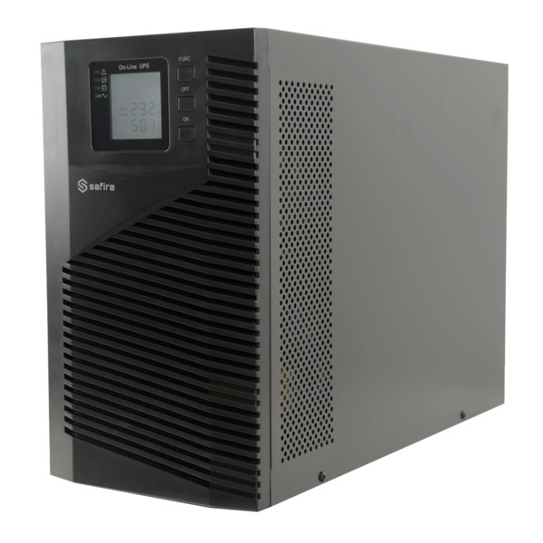 SAI online - Potencia 3000VA/2700W - Entrada 200~240 Vac / Salida 200~240 Vac - 4 salidas SAI/UPS protegidas - Tiempo de recarga