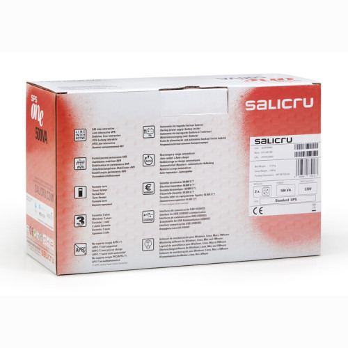 SAI SALICRU ONE 700, 700VA TECH. LINE-INTERACTIVE CON AVR+SOFT/CONEXION USB (SPS.700.ONE) (2)