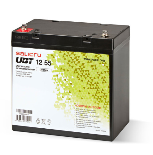 SALICRU BATERIA UBT 12/55  AGM RECARGABLE DE 55 AH/ 12 V (1)