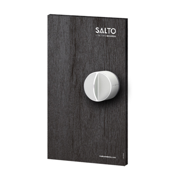 SALTO SALTO-011 D0ZE2SIMD Cerradura inteligente Danalock. Tecnología Bluetooth y Z-Wave. Cerradura motorizada. Acabado en plata.