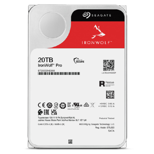 Seagate IronWolf Pro ST20000NT001 disco duro interno 20 TB 7200 RPM 256 MB 3.5" (4)