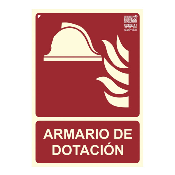 Señal armario de dotación 29,7x21cm