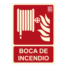 Señal boca de incendio 21x15cm