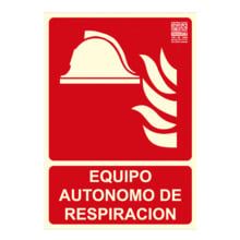 Señal equipo autónomo de respiración 29,7x21cm