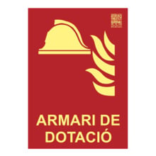 Senyal armari de dotació en català Classe A 29,7x21cm