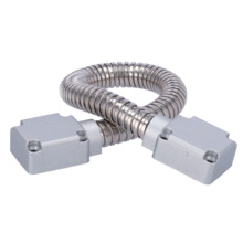 SIB DOORLOOP-16-METAL Pasacables para puertas - Tubo flexible de 16 mm de diámetro - Material metálico - Protege cables de daños