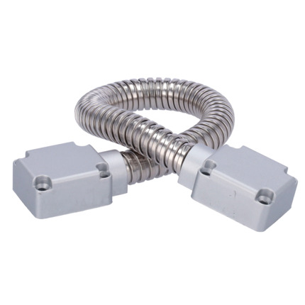 Comprar SIB DOORLOOP-16-METAL Pasacables para puertas - Tubo flexible de 16 mm de diámetro - Material metálico - Protege cables de daños - Apto para todo tipo de puertas - Medidas 500 (Al) x 40 (An) x 23 (Fo) mm
