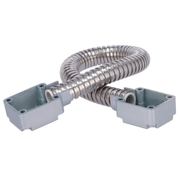 SIB DOORLOOP-16-METAL Pasacables para puertas - Tubo flexible de 16 mm de diámetro - Material metálico - Protege cables de daños (3)