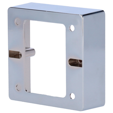 Comprar SIB EXITBUTTON-BRACKET-86 Caja para pulsador - Compatible con selección de producto - Instalación en superficie - Fabricado en aleación de zinc - Medidas 86 (Al) x 86 (An) x 30 (Fo) mm - Orificio para conexiones