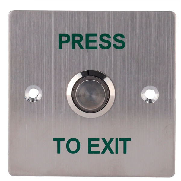 SIB EXITBUTTON303-LED Pulsador de liberación de puerta con LED - Uso profesional - Testado 100.000 usos - NO/NC/COM | Empotrado (1)