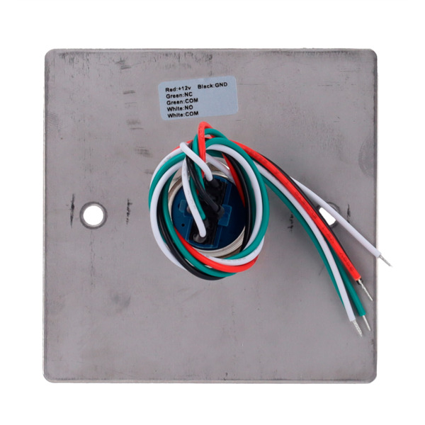 SIB EXITBUTTON303-LED Pulsador de liberación de puerta con LED - Uso profesional - Testado 100.000 usos - NO/NC/COM | Empotrado (5)