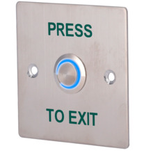 SIB EXITBUTTON303-LED Pulsador de liberación de puerta con LED - Uso profesional - Testado 100.000 usos - NO/NC/COM | Empotrado