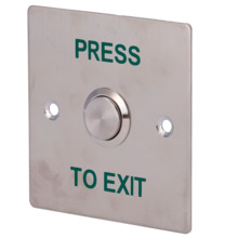 SIB EXITBUTTON303 Pulsador de liberación de puerta - Uso profesional - Testado 500.000 usos - NO/NC/COM | Empotrado o superficie