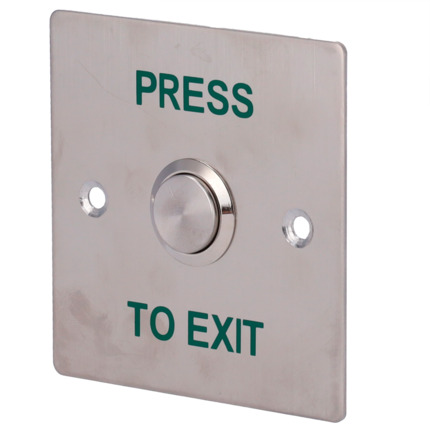Comprar SIB EXITBUTTON303 Pulsador de liberación de puerta - Uso profesional - Testado 500.000 usos - NO/NC/COM | Empotrado o superficie - Medidas 86 (Al) x 86 (An) x 29 (Fo) mm - Fabricado en acero inoxidable